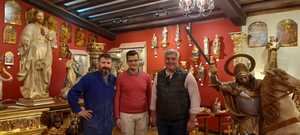 El candidato de Horche por el PP, Alberto Ruiz, visita las instalaciones de la empresa Artemartínez