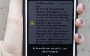 Protecci&#243;n Civil ensaya el env&#237;o de alertas a m&#243;viles ES-Alert en Castilla-La Mancha