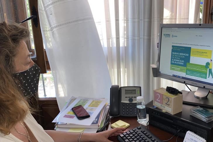 Alovera activa la reserva online para recogida a domicilio de restos de poda o enseres