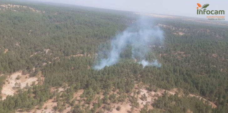 Controlado el incendio en Taravilla, en el Parque del Alto Tajo de Guadalajara