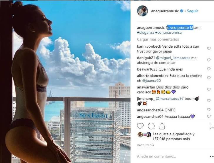 Ana Guerra la lía en las redes posando en ropa interior