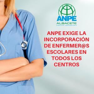 ANPE : Por Tu Salud, Por Tu Escuela, SÍ a la Enfermera Escolar
