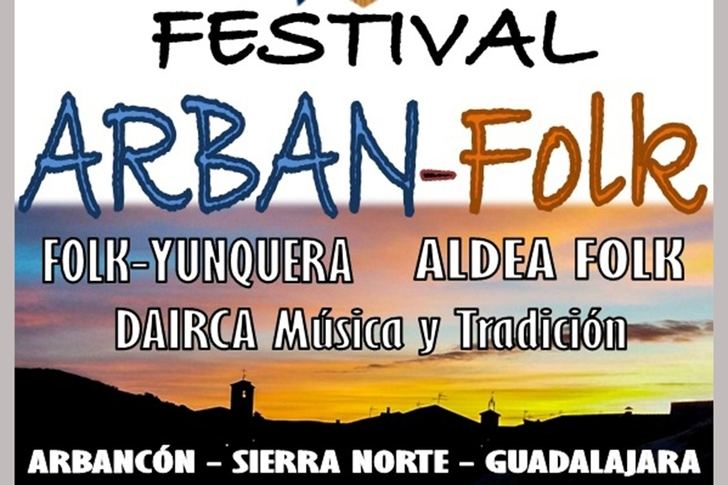 El próximo sábado 2 de junio, primer festival Arban-Folk en Arbancón