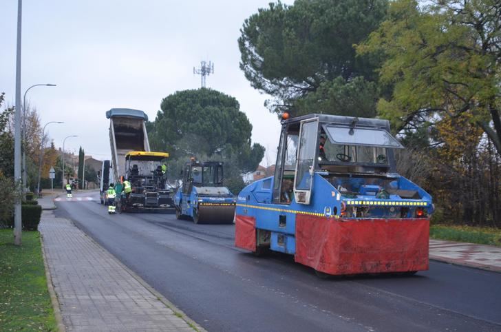 La cuarta fase del Plan de Asfaltado de Yunquera de Henares eleva a 18.500 metros cuadrados la superficie de calles renovadas