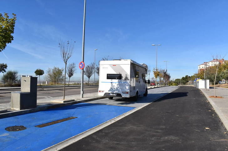Guadalajara ya tiene un área de servicios para autocaravanas en la avenida del Mirador del Balconcillo