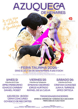 Primer encierro y novillada de las Fiestas de Septiembre de Azuqueca 2026