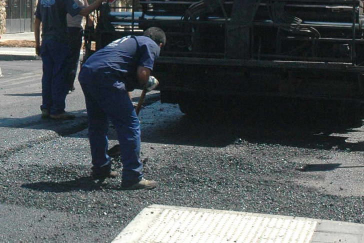 Imagen de archivo de trabajos de asfaltado. Fotografía: Ayuntamiento de Azuqueca