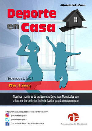 El Ayuntamiento de Azuqueca lanza ‘Deporte en casa’ con entrenamientos individualizados para el alumnado de las Escuelas Municipales
