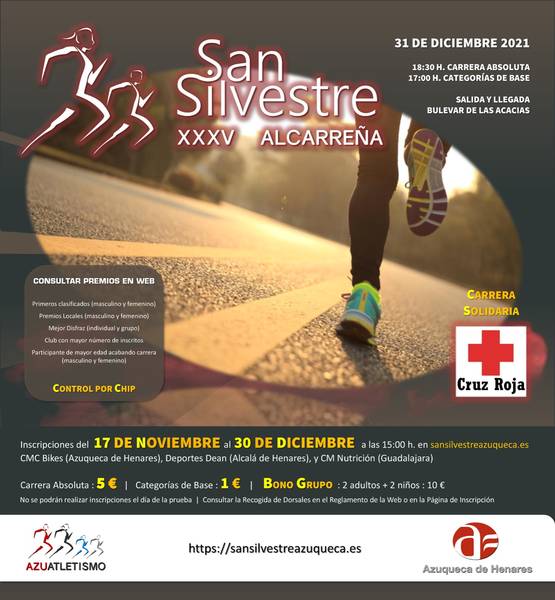 El Ayuntamiento de Azuqueca y Azuatletismo recuperan la San Silvestre Alcarreña