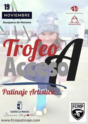 El Club Azuqueca Skate se presenta con la organización del Trofeo Acceso A de patinaje artístico