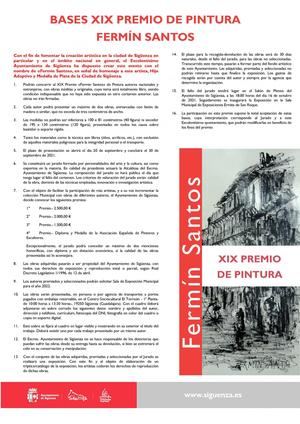 Convocado el XIX Premio de Pintura Fermín Santos