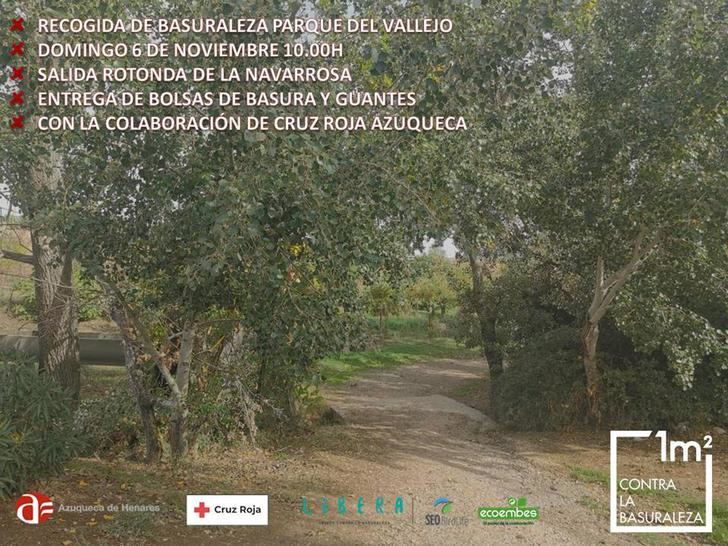Este domingo 6 de noviembre, salida para recoger basuraleza en el parque del Vallejo