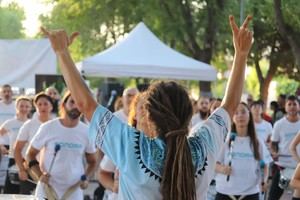 Cientos de percusionistas tomaron Cabanillas en un extraordinario festival de batucadas