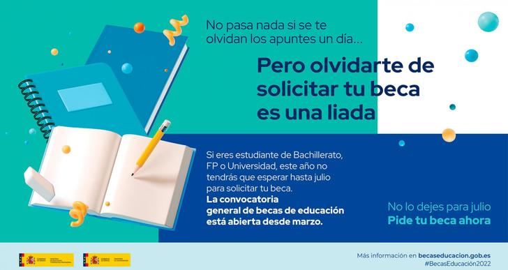 Últimos días para solicitar las becas del Ministerio de Educación y Formación Profesional para el curso 2022-2023