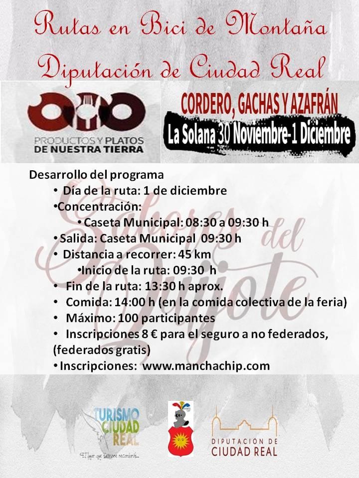 La Solana cerrará el calendario de Rutas Cicloturistas BTT en Ciudad Real