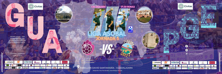 El Cívitas Balonmano Guadalajara consigue sus dos primeros puntos en la Liga Asobal 2022-2023