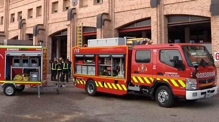 Atendidos dos guardias civiles por inhalación de humo por el incendio de El Toboso