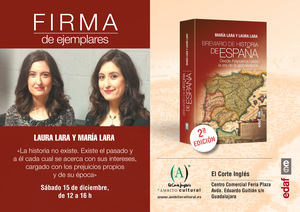 Las historiadoras alcarreñas María y Laura Lara presentan en Guadalajara su nuevo libro "Breviario de Historia de España"