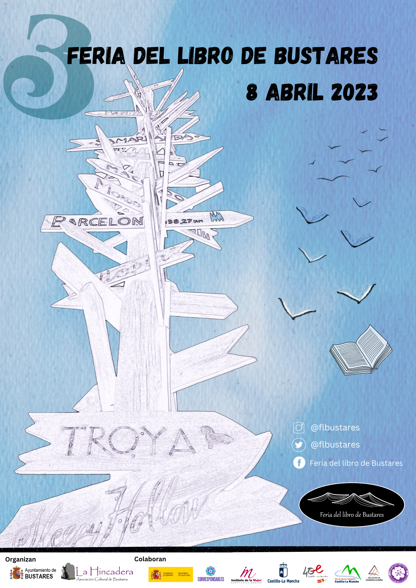 La literatura vuelve a Bustares el sábado 8 de abril en su tercera Feria del Libro 