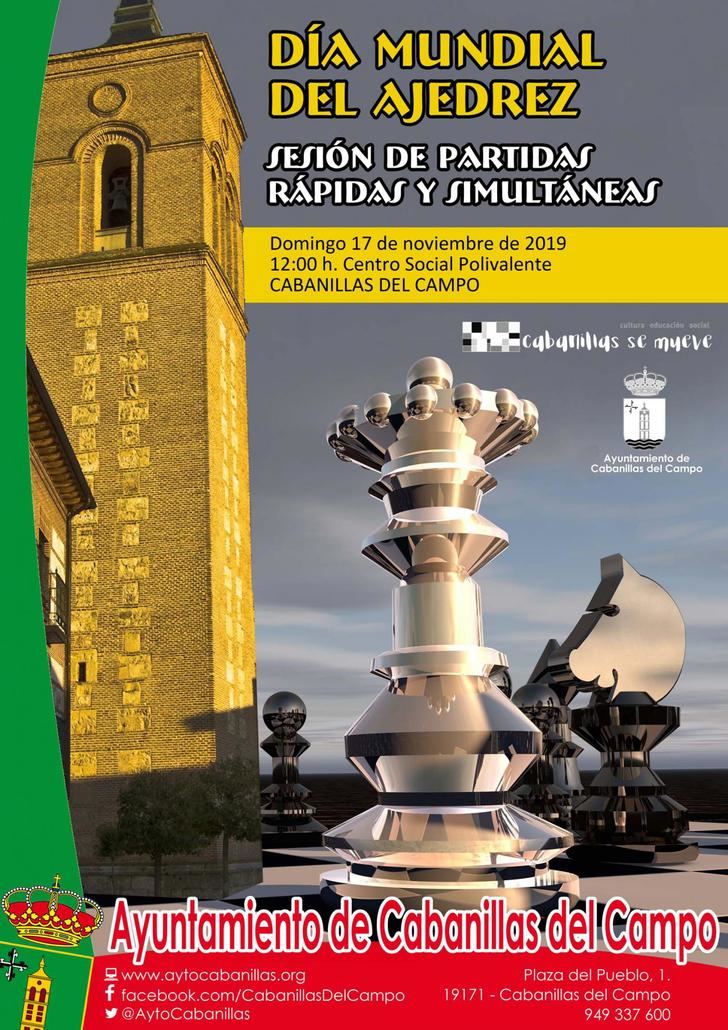 Cabanillas celebra el próximo domingo el Día Mundial del Ajedrez