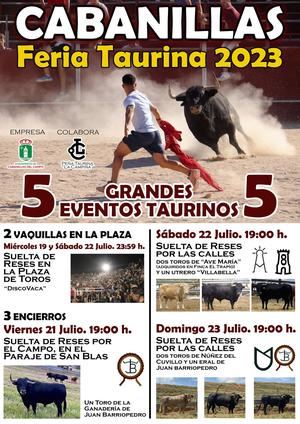 Más de 75 actos componen el Programa de las Fiestas 2023 en Cabanillas del Campo