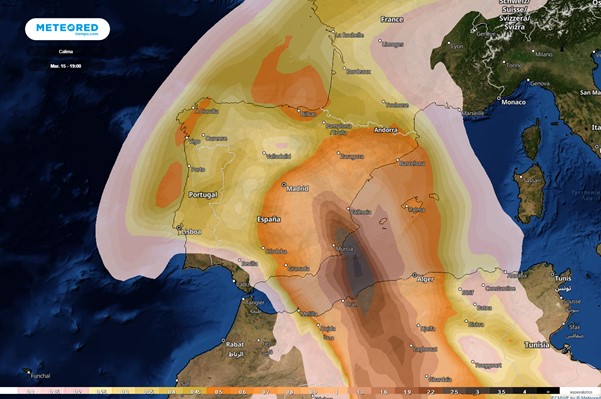 La calima convierte este martes a España en el país más contaminado del mundo