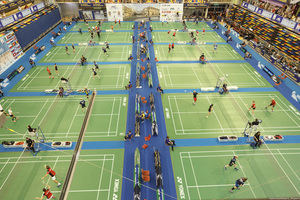 M&#225;s de 1.200 deportistas participan desde el lunes en los Campeonatos Europeos de Badminton Senior en Guadalajara