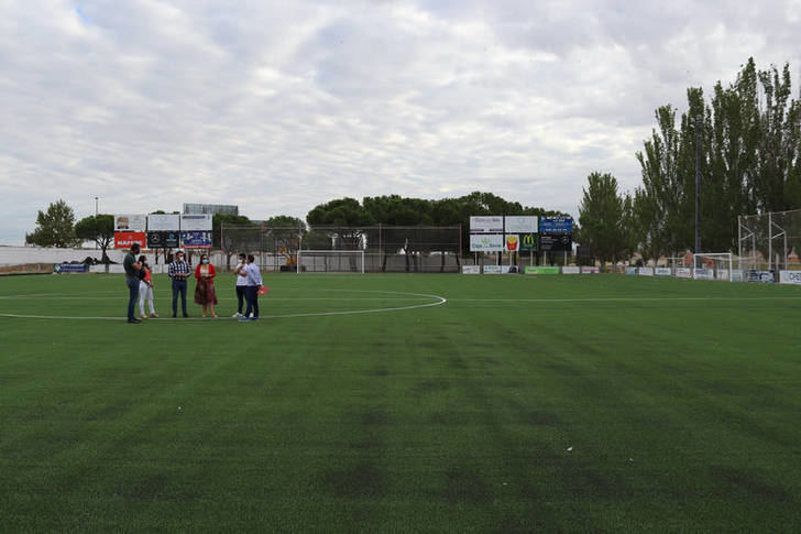 Se retoma la actividad en el campo municipal de fútbol del San Miguel de Azuqueca