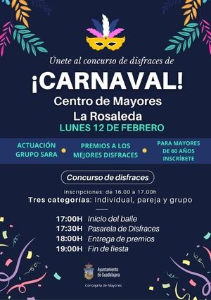 La concejal&#237;a de Mayores organiza un baile-concurso de disfraces para celebrar Carnaval en Guadalajara