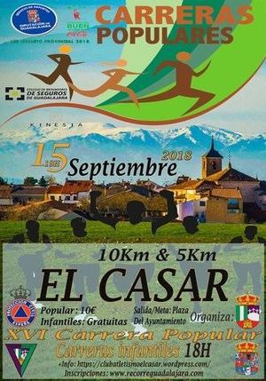 Este sábado se celebra la XVI Carrera Popular El Casar, sexta prueba del Circuito Diputación