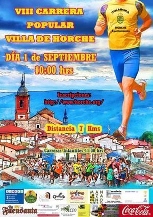 La VIII Carrera Popular “Villa de Horche” se celebrará el domingo 1 de septiembre