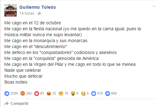 Carta a Willy Toledo de un guadalajareño