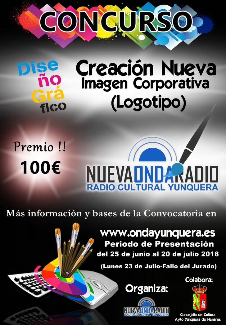 Nueva Onda Radio Yunquera convoca un concurso para el diseño de su nuevo logotipo que la represente y sea su nueva imagen corporativa