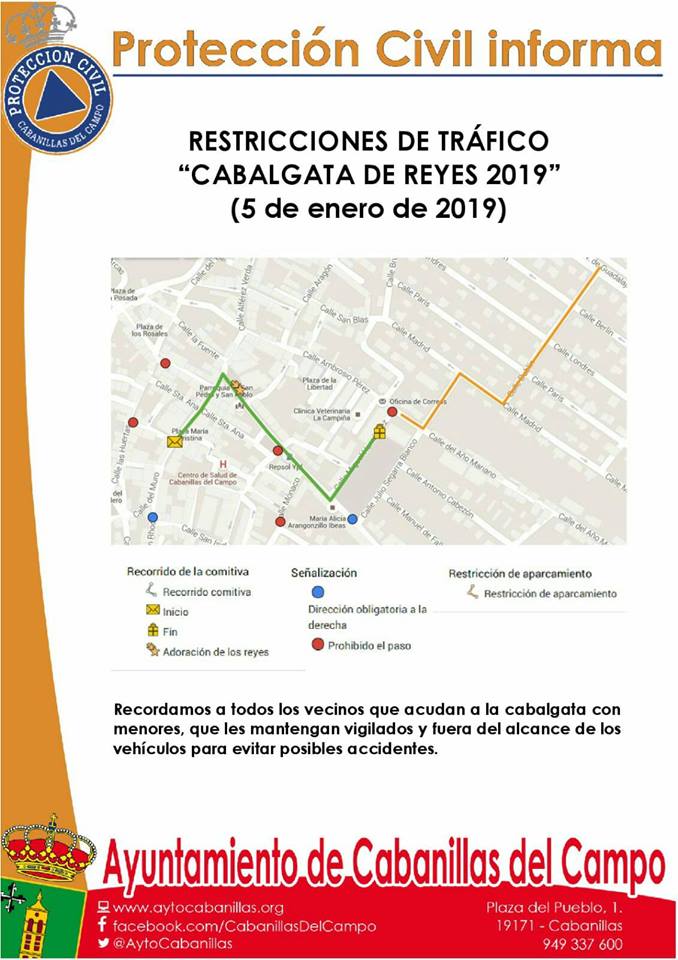 Todo listo para la Cabalgata de Reyes 2019 en Cabanillas del Campo