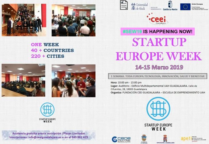 El CEEI de Guadalajara acogerá de nuevo la startup Europe Week los próximos 14 y 15 de marzo