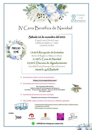 Proyecto Yunquera celebrará su IV Cena Benéfica de Navidad el próximo 26 de noviembre
