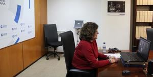 La presidenta de CEOE-CEPYME Guadalajara, María Soledad García, mantiene un encuentro con las presidentas de las confederaciones nacionales