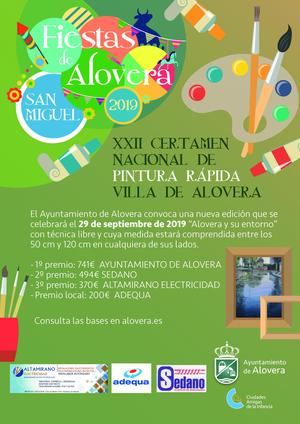 El Ayuntamiento de Alovera convoca el XXII Certamen Nacional de Pintura R&#225;pida al aire libre &#8216;Villa de Alovera&#8217; se celebrar&#225; el domingo 29 septiembre