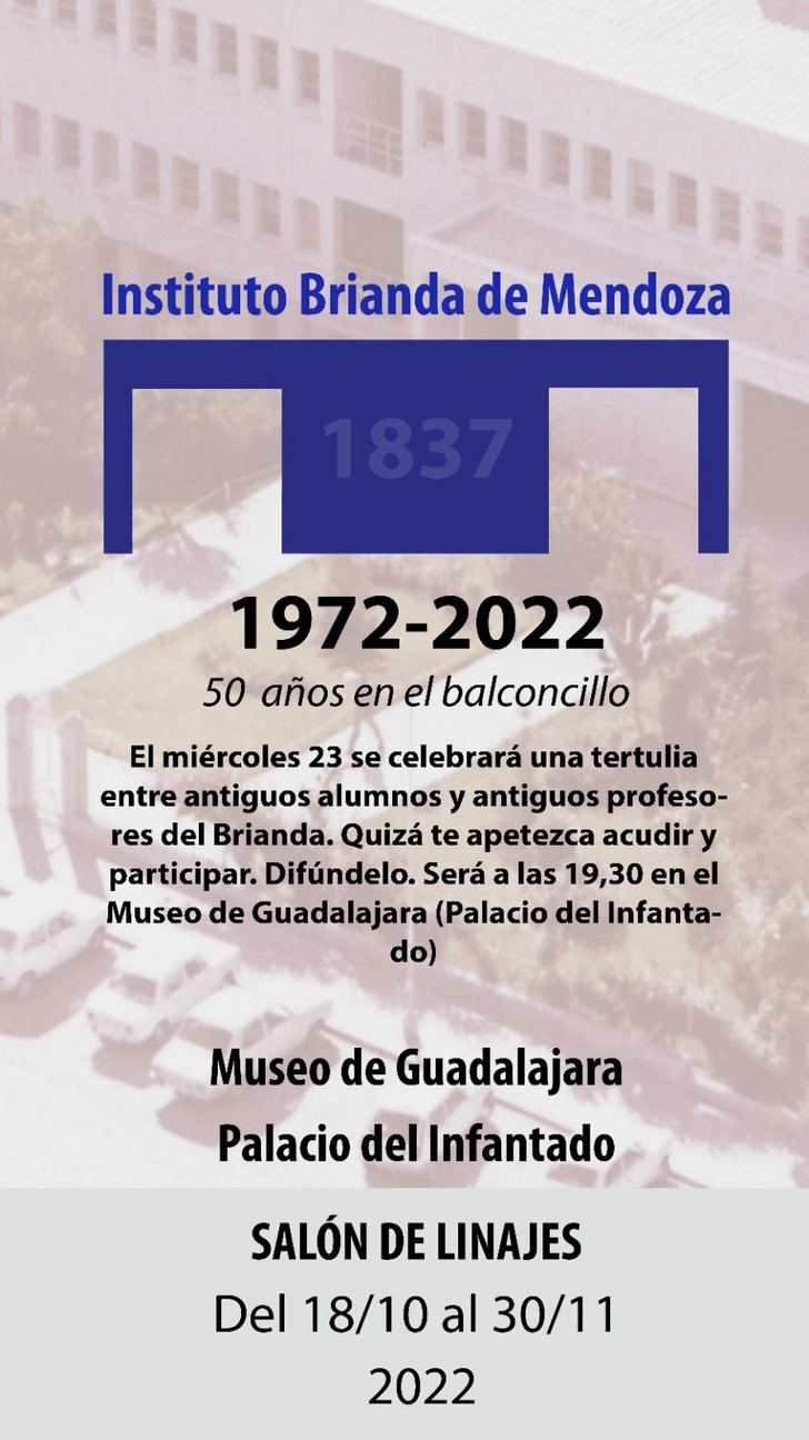 RADIO ARREBATO retransmitirá en directo la tertulia de antiguos alumnos y profesores, el miércoles 23 a las 19:30 desde el Museo Provincial