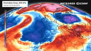 El chorro polar pone en alerta amarilla a 13 provincias españolas este viernes: dejará lluvias, olas, tormentas... y heladas