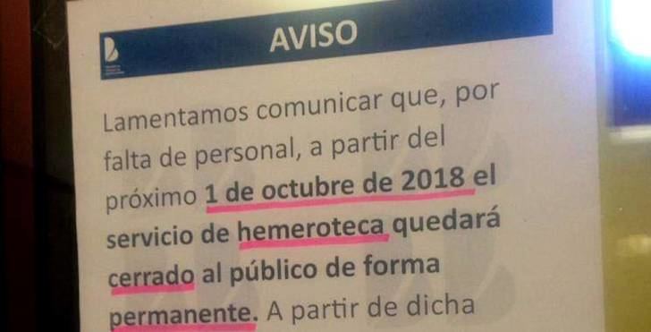 La hemeroteca de la Biblioteca provincial de Guadalajara cierra...¡por falta de personal!