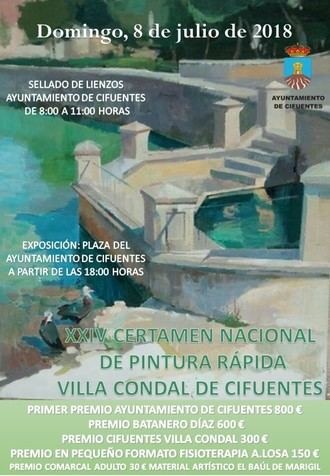 Cifuentes se vestirá de color este domingo con el XXIV Certamen de Pintura Rápida