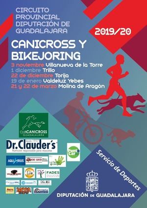 El domingo, 3 de noviembre, comienza el XI Circuito de Canicross Diputación de Guadalajara