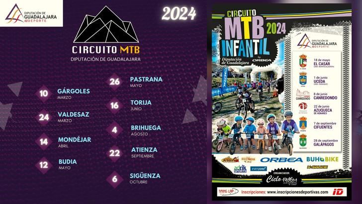 La Diputación de Guadalajara llevará los Circuitos Provinciales de Mountain Bike a 15 municipios y con fines solidarios