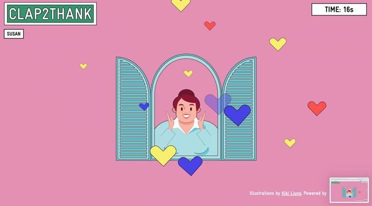 Clap2thank, el juego interactivo que escucha los aplausos de agradecimiento a los sanitarios