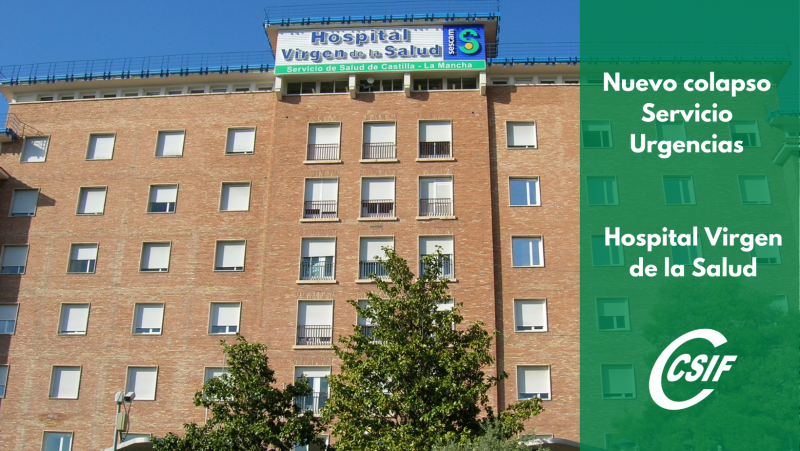 Denuncian que más de 60 pacientes diarios están pendientes de ingreso en el Hospital de Toledo