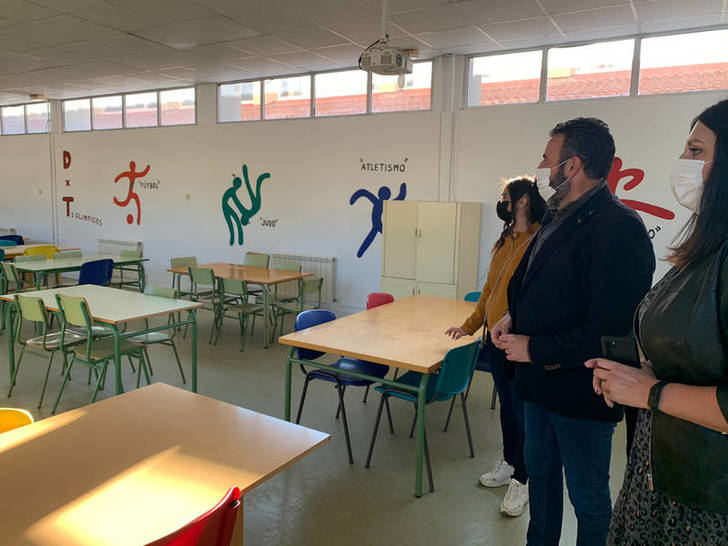 Recepcionados los trabajos de reparación de daños provocados por la borrasca Filomena en el CEIP La Paz de Azuqueca