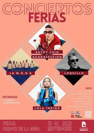 El Ayuntamiento presenta los carteles de los conciertos y festivales de las Ferias y fiestas 2023 de Guadalajara