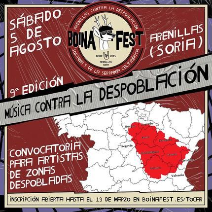El 1er festival contra la despoblación Boina Fest prepara su 9ª edición y busca artistas de Guadalajara