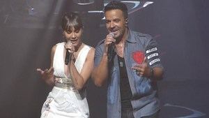 Luis Fonsi, Miguel Poveda y Aitana en un macroconcierto en el Wanda Metropolitano el 30 de junio